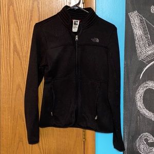North Face zip up, black